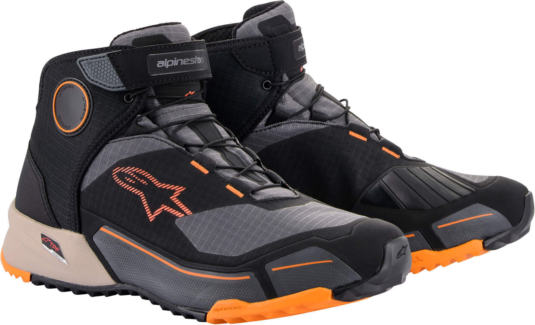 Alpinestars CR-X Drystar Motorcykel Sko sort/orange 6,5 (38,5) Figur 1