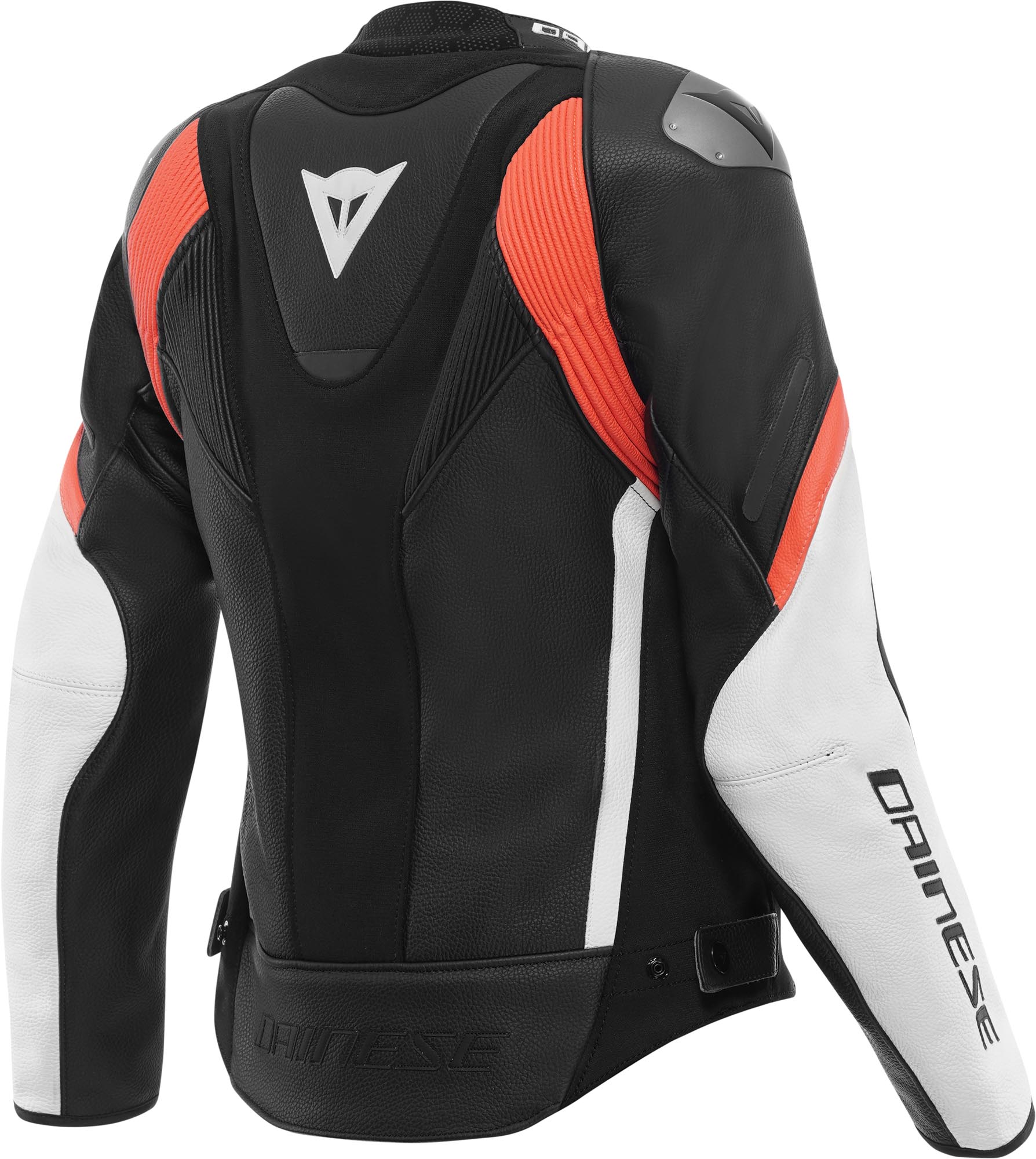 Dainese Avro 6 Veste en cuir moto pour femmes Noir/Blanc/Rouge 38 Figure 2