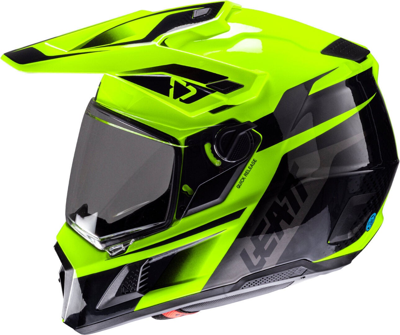 Side view of Leatt ADV 8.5 Helmet with Goggles