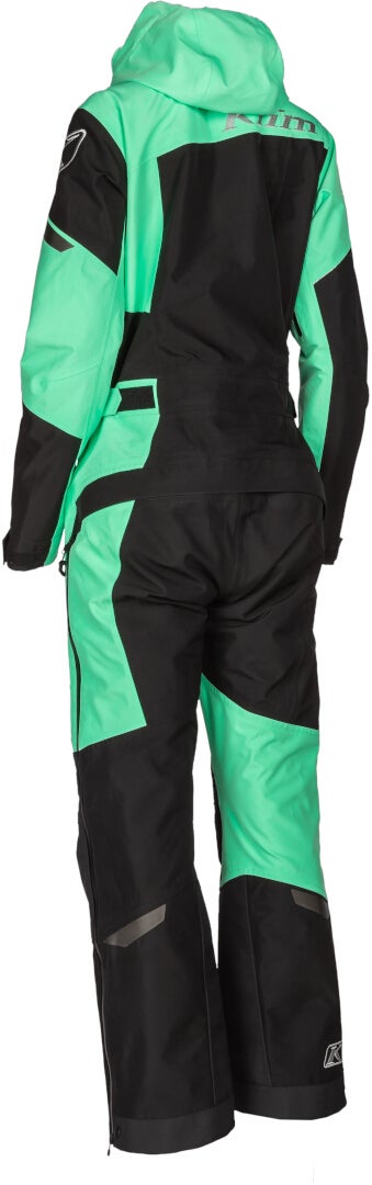 Klim Shredsa Mulheres One Piece Snowmobile Terno preto/menta Curta S Figura 2