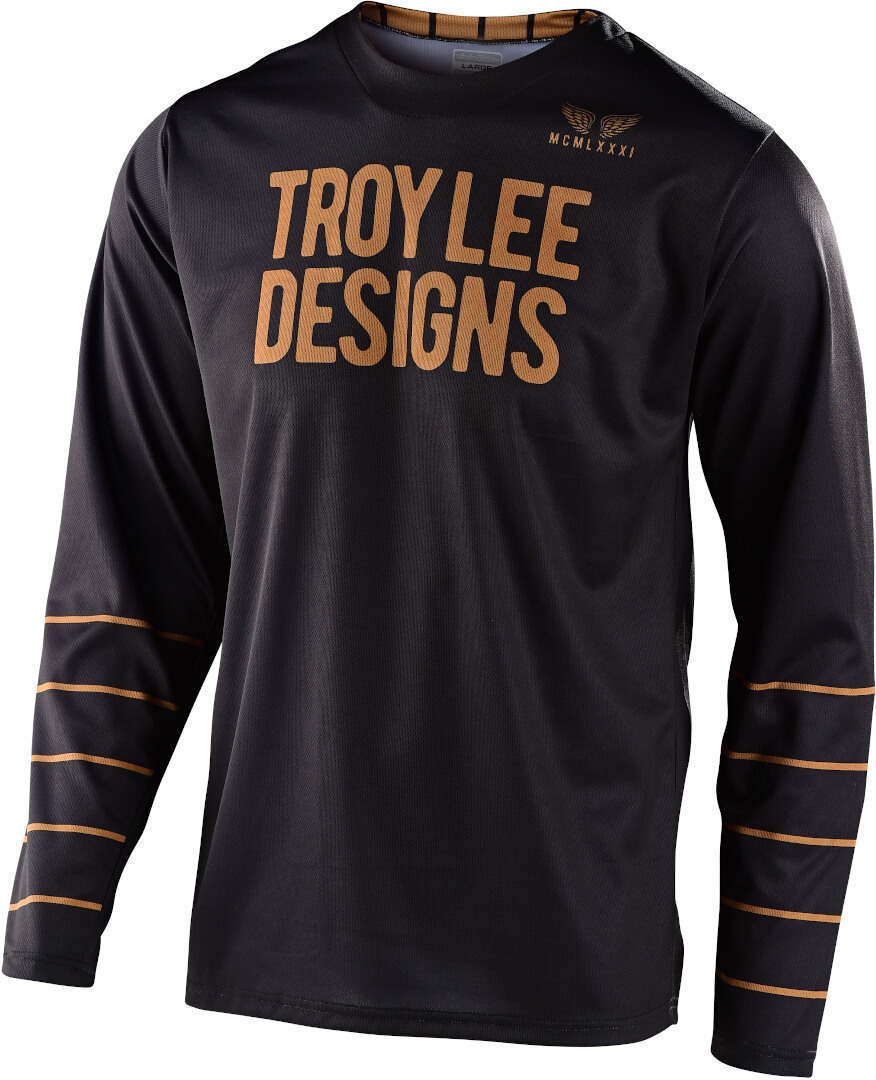 Troy Lee Designs GP Pinstripe Tricou de motocross negru S Figura 1