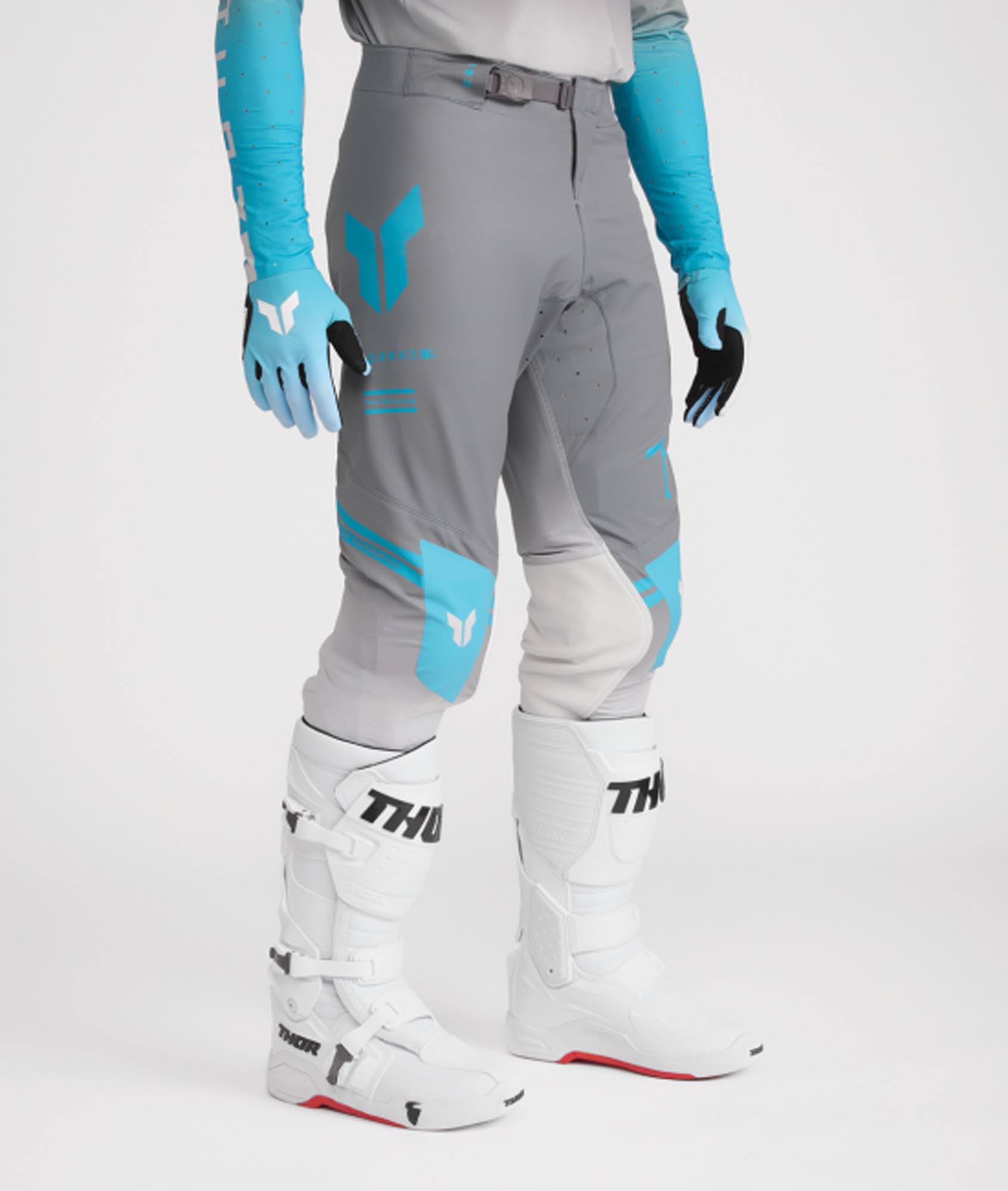 Thor Sportmode Geo Motocrossbukser sort/grå 36 Figur 5