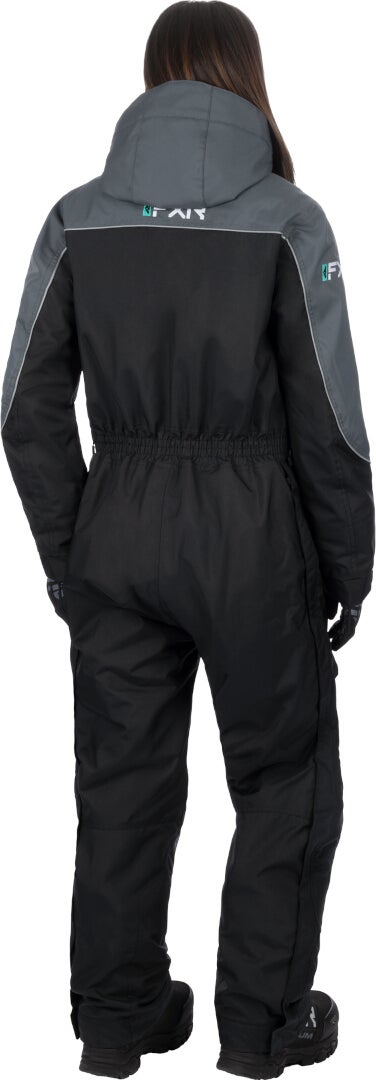 FXR Excursion Dame Et stykke snescooterdragt sort/grå/grøn 12 Figur 2