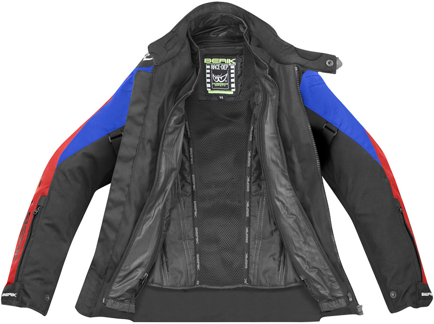 Berik Safari Pro Vattentät 3in1 motorcykeltextiljacka svart/gul 48 Figur 4