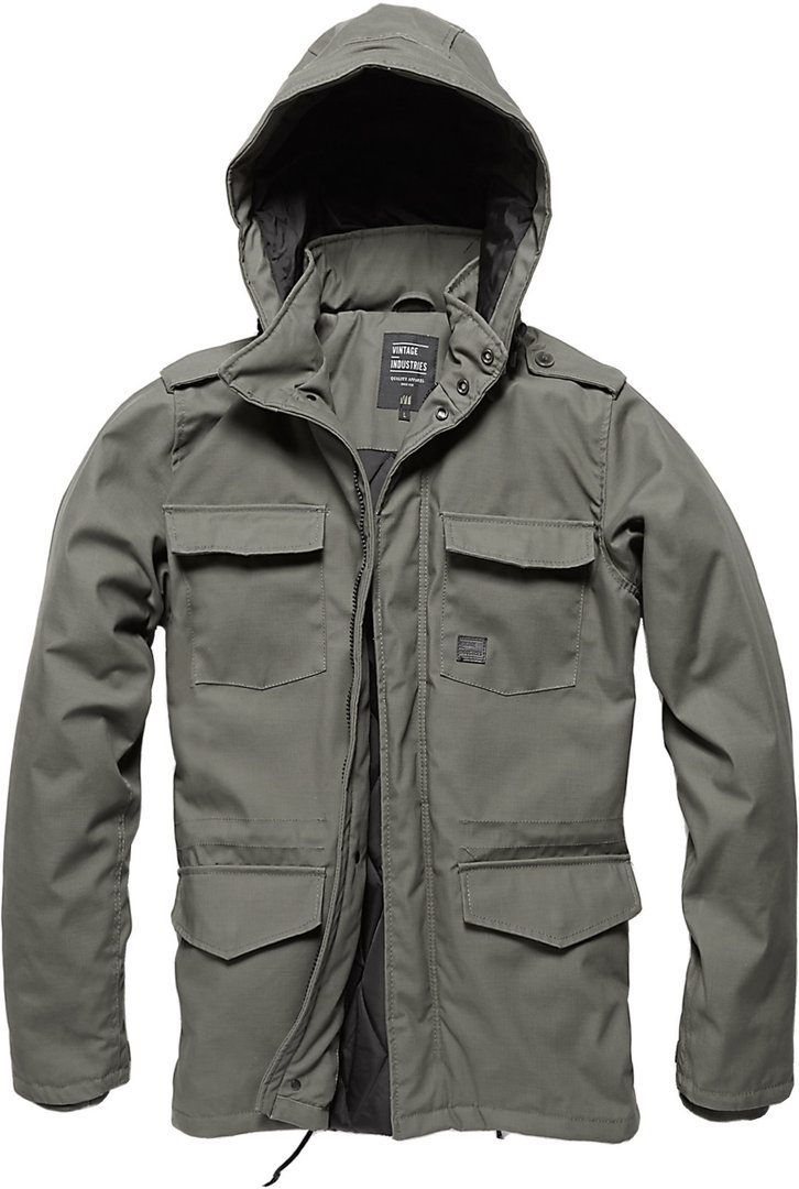 Vintage Industries Darren Parka Jacke grau M Abbildung 1