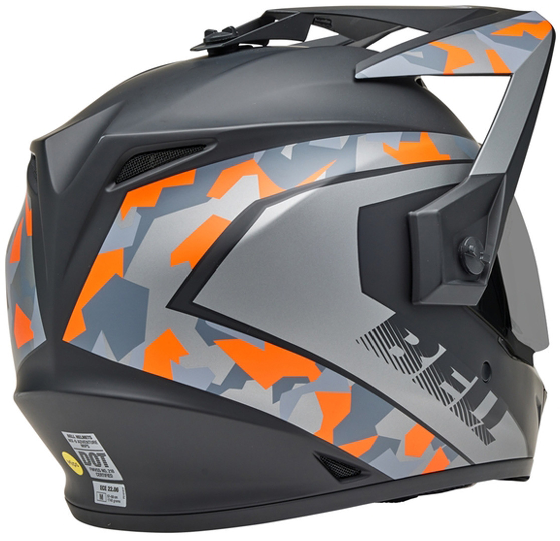 Bell MX-9 Adventure MIPS Enduro Helm grau/orange XL (60/61) Abbildung 4