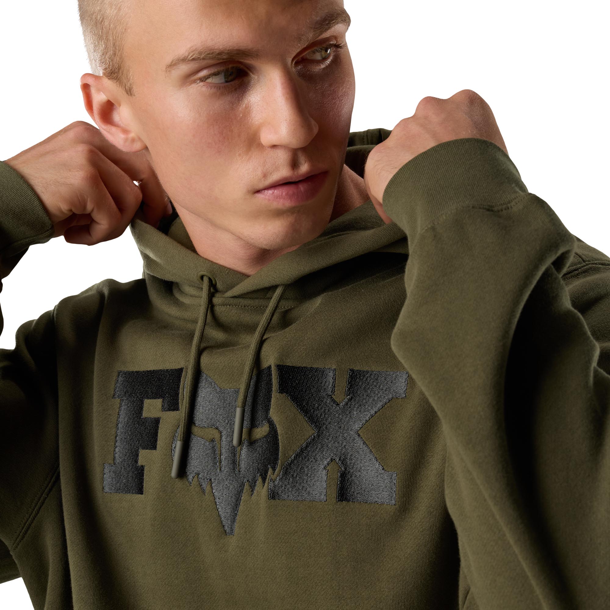 FOX Head X Fleece Hoodie olive/green M Figure 5