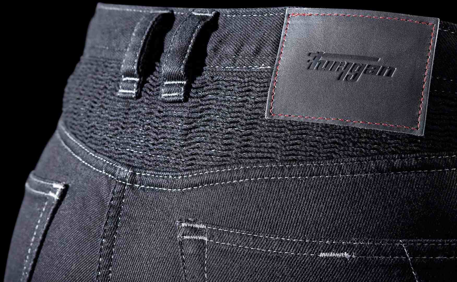 Furygan Purdey Evo Slim Dame Motorcykel Jeans Sort 30/32 Figur 8