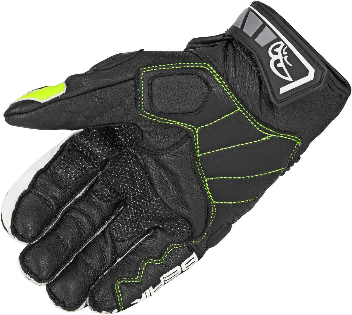 Berik Sprint Motorradhandschuhe schwarz/gelb S Abbildung 4