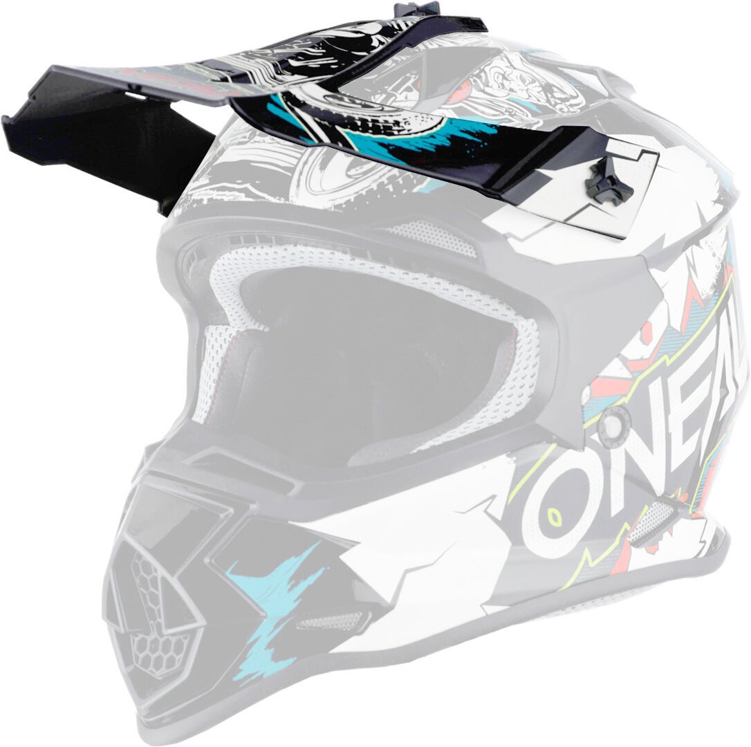 Oneal 2Series Villain Capacete de motocross juvenil Branco S (49/50) Figura 6