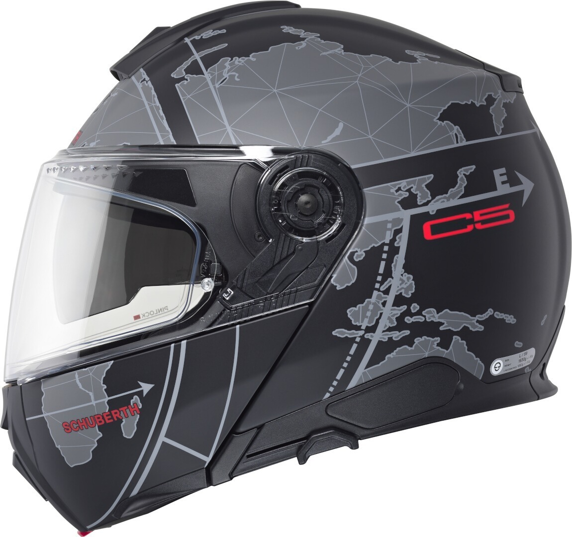 Schuberth C5 Globe Opklapbare helm zwart/grijs M (57) Figuur 5