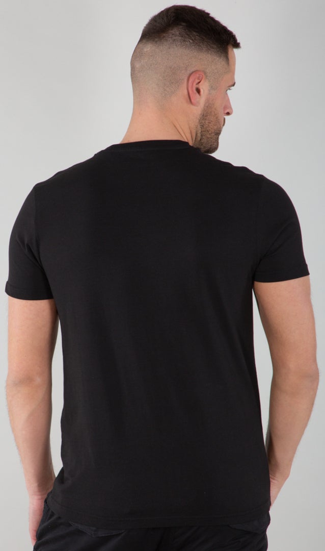 Alpha Industries Alpha Embroidery Heavy T-Shirt black/green L Figure 2