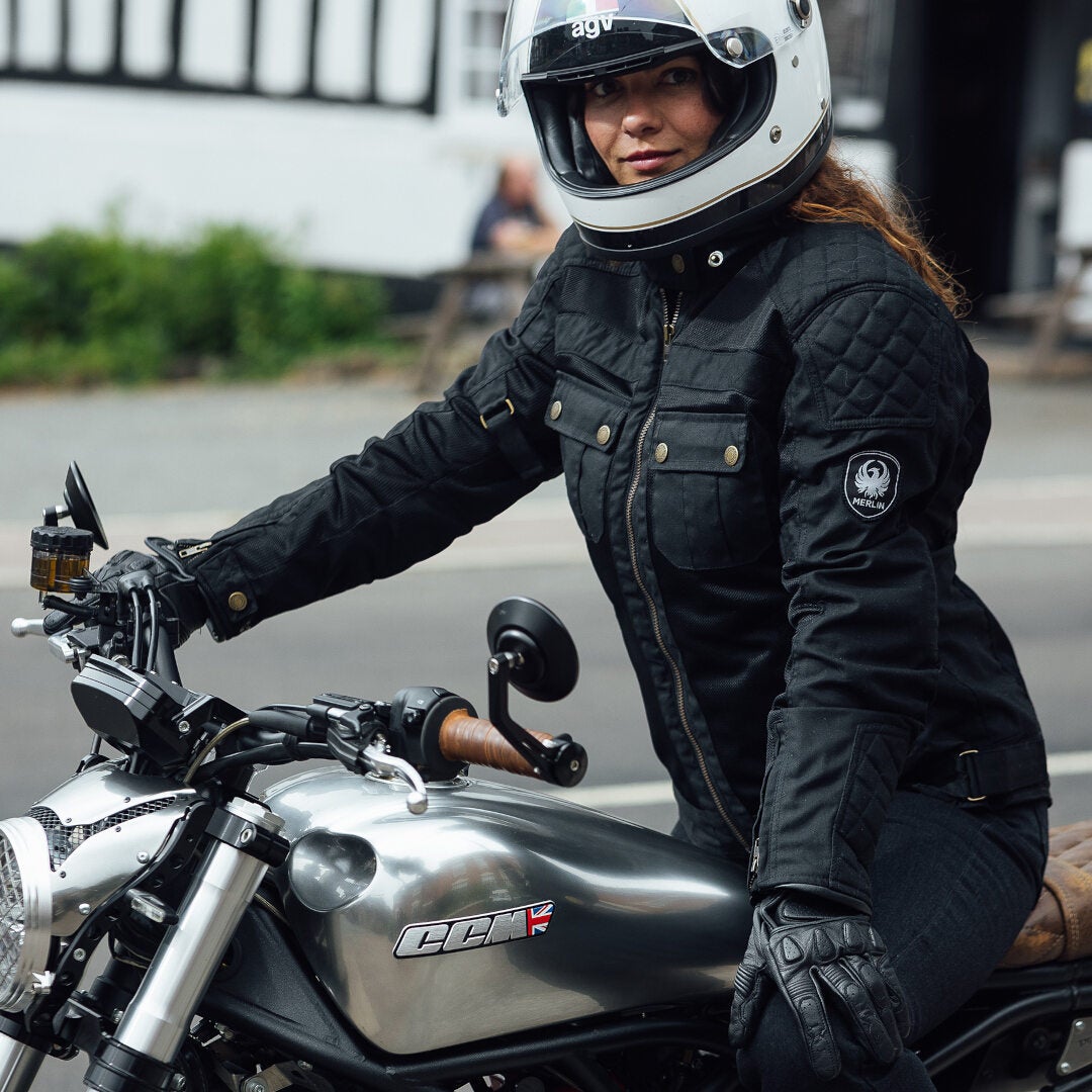 Merlin Shenstone Air Dame motorcykel tekstiljakke Sort XXL Figur 6