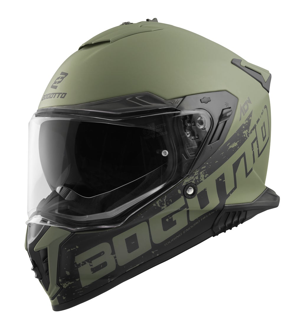 Bogotto FG-601 Duo Glasvezel Enduro Helm Green Matt XL Figuur 3