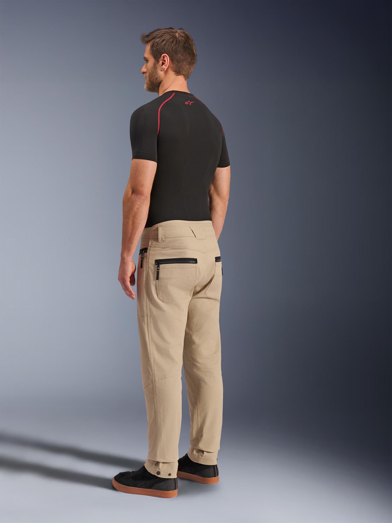 Side view of Alpinestars Flex-Ast Canvas Motorcycle Textile Pants