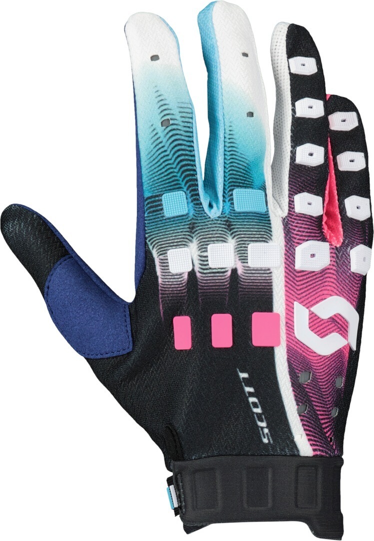 Scott Podium Pro Stealth Blue Motocross handsker S Figur 1