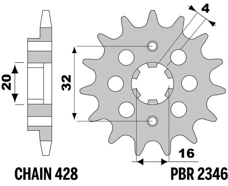 PBR Framdrev Standard i stål 2346 - 428 Figur 2