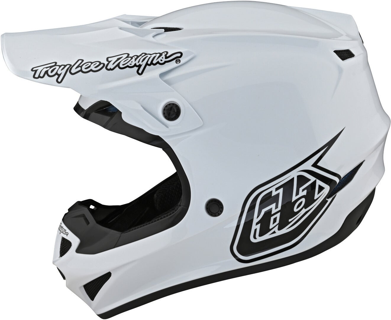 Troy Lee Designs SE4 PA Mono Motorcross Helm Wit M Figuur 8
