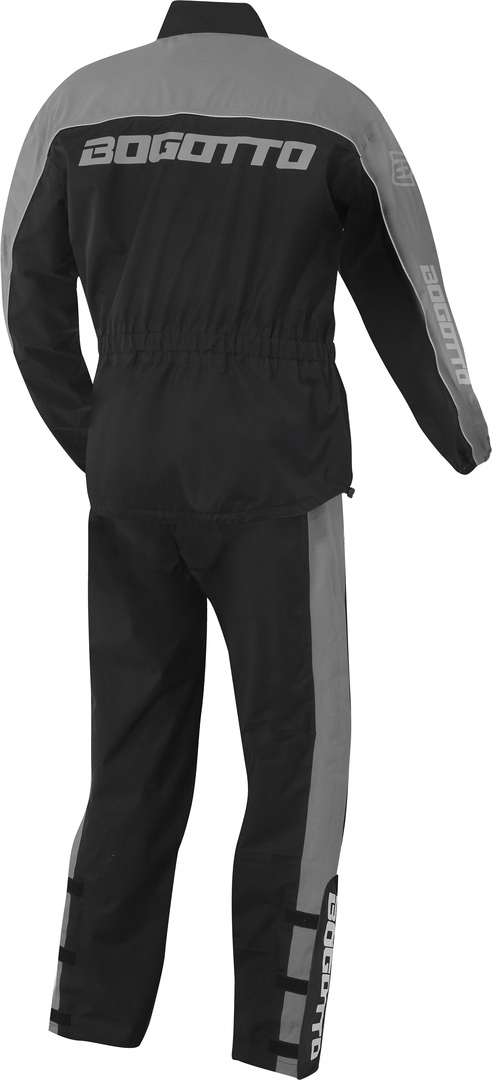 Bogotto Rain Kit Costum de ploaie de motocicletă în două piese Negru/gri M Figura 2