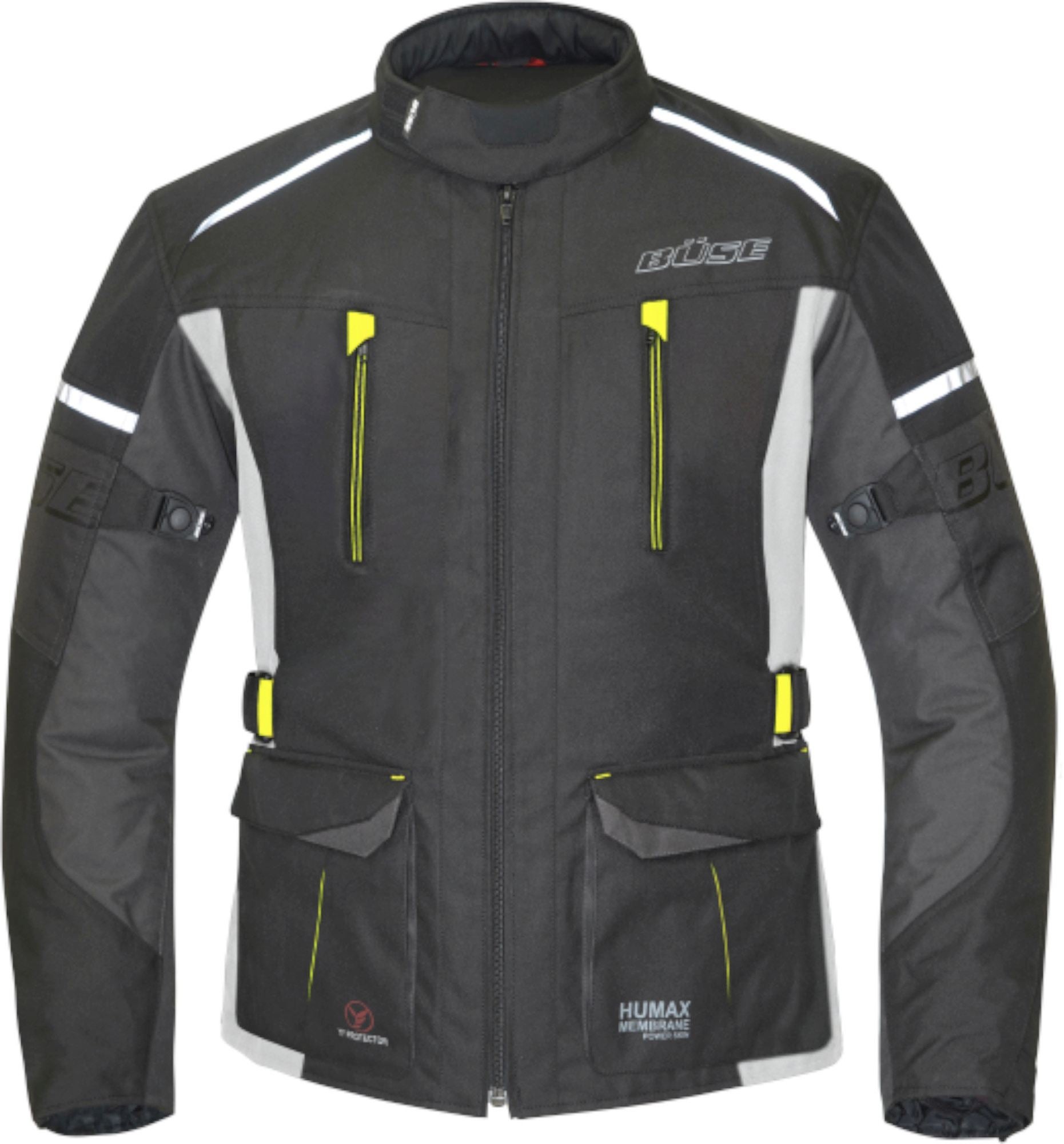 Büse Rider waterproof Kids Motorcycle Textile Jacket black/yellow 152 Figure 1