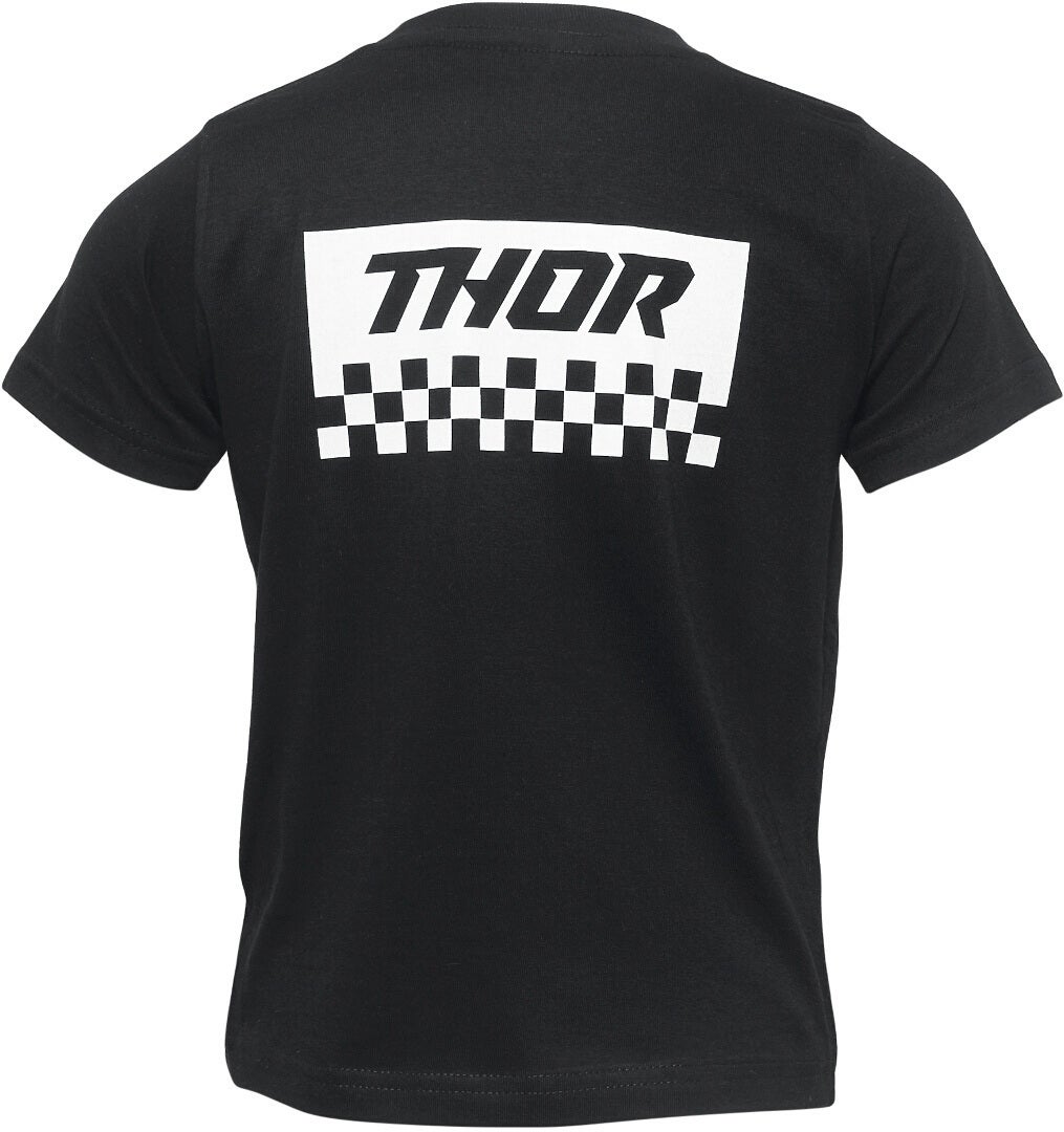 Thor Checkers キッズTシャツ 黒 3年 図2