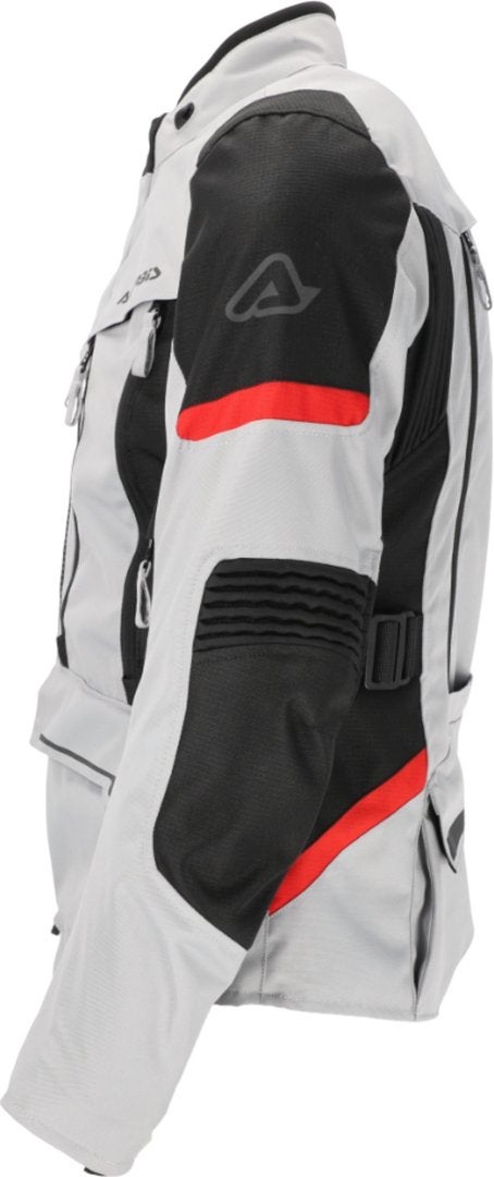 Acerbis X-Rover Chaqueta textil impermeable para mujer gris/rojo XXL Figura 5