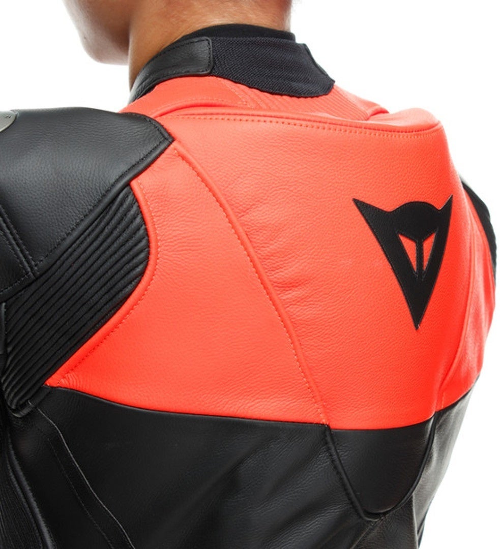 Dainese Gen-Z Abito in pelle perforata monopezza per bambini nero/rosso 152 Figura 4