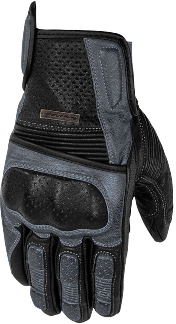 Rusty Stitches Zeke Guantes de moto negro/gris M Figura 1