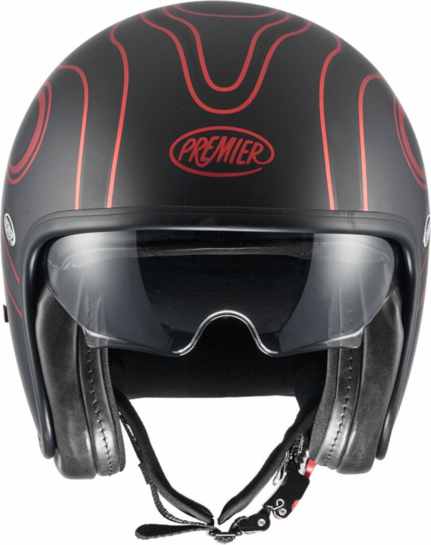 Premier Vintage FR Chromed BM Capacete a jato preto/vermelho S (55/56) Figura 2
