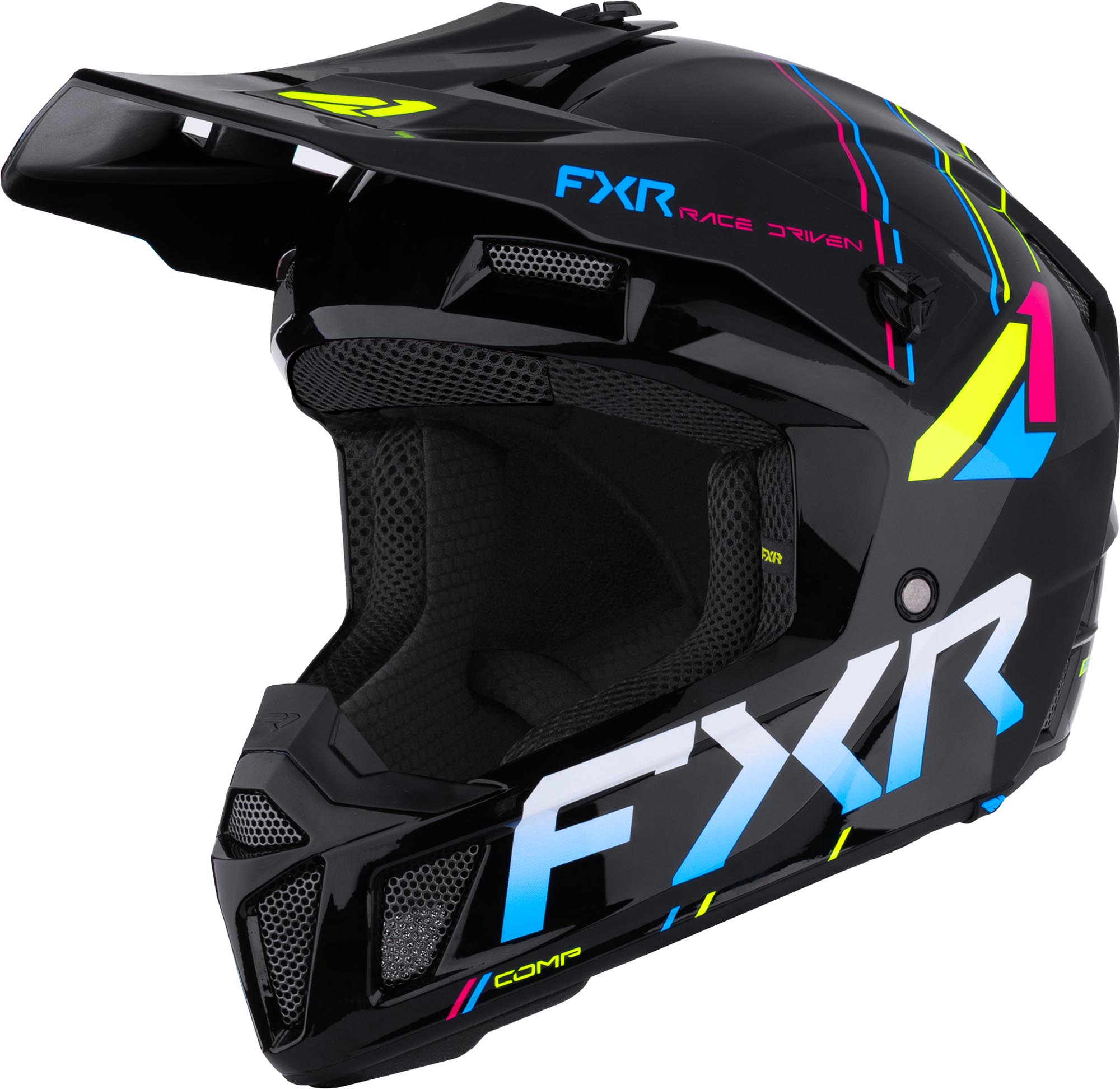 FXR Clutch Cască de motocross pentru tineret Negru/Multicolor L Figura 1