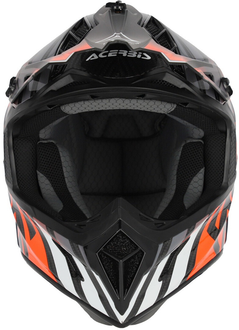 Acerbis Steel Carbon Motocross hjälm svart/orange S (55/56) Figur 6