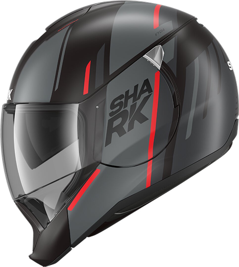 Shark Evojet Vyda Mat Klapphelm schwarz/rot L (59/60) Abbildung 3