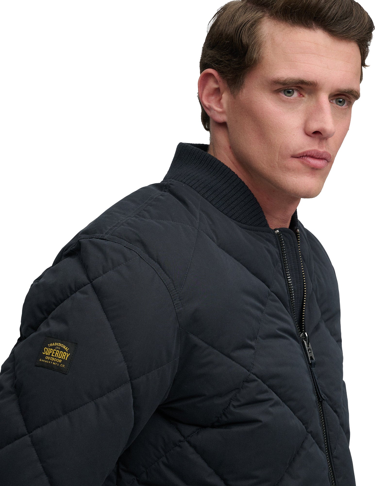  Superdry & Co Diamond Jas Marineblauw M Figuur 4
