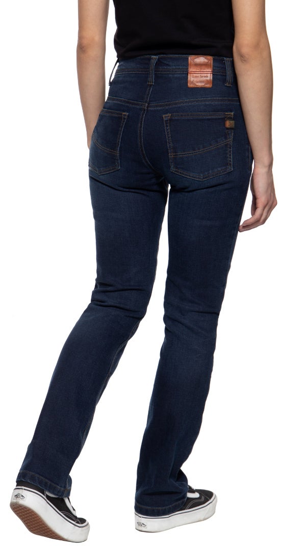 Queen Kerosin Motogear Dark Blue Dames Motor Jeans Short 36 Figuur 2