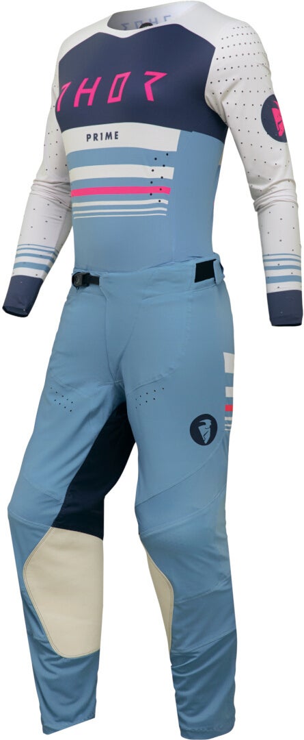 Thor Prime Blaze Dames Motorcross broek blauw/wit 11/12 Figuur 4