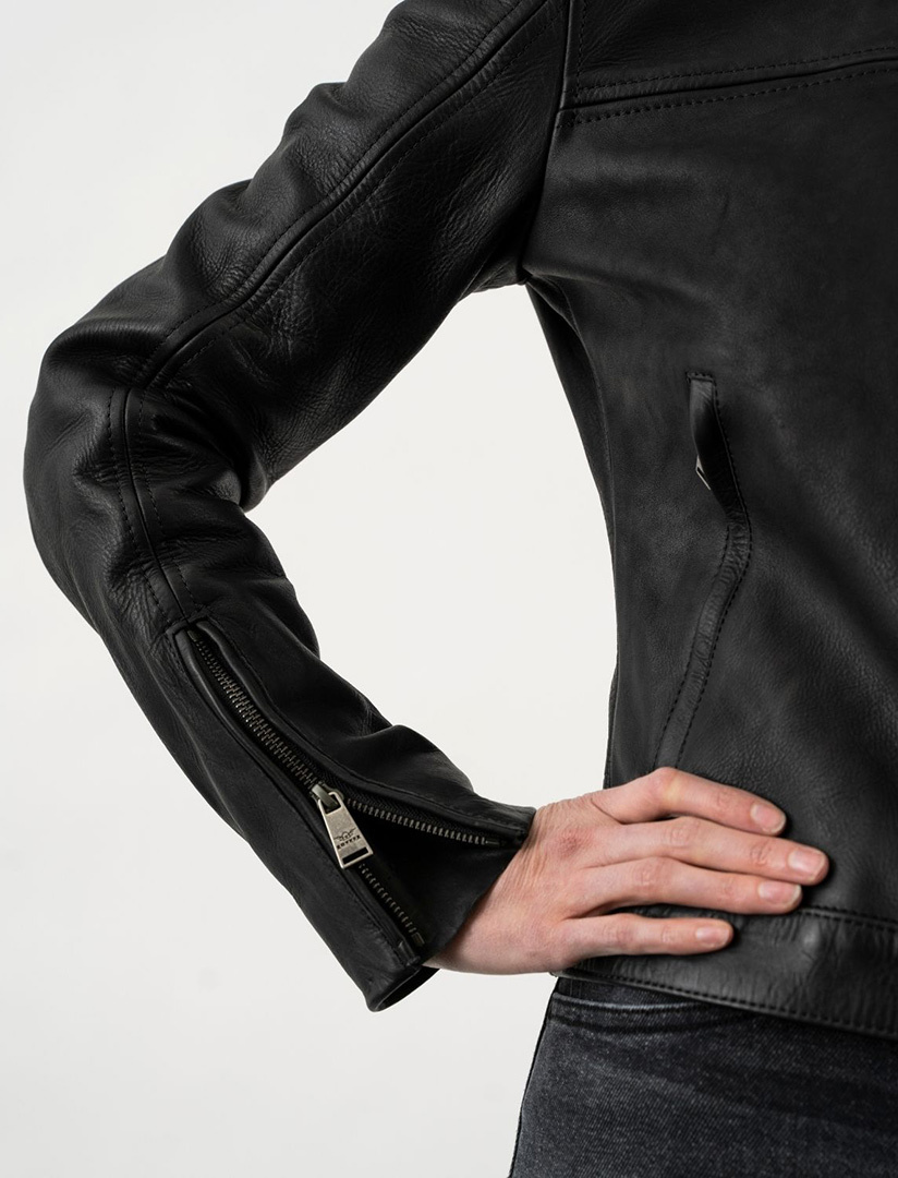 Rokker Ginger Ladies Motorcycle Leather Jacket M Figure 6