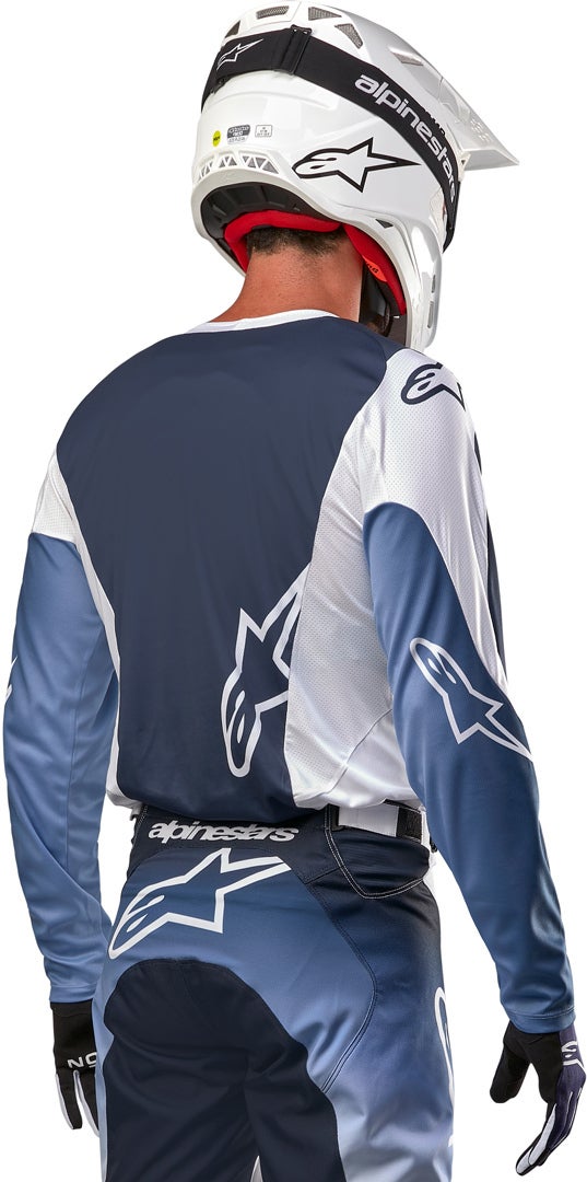 Alpinestars Racer Hoen Motokrosový dres bílá/modrá M Obrázek 5