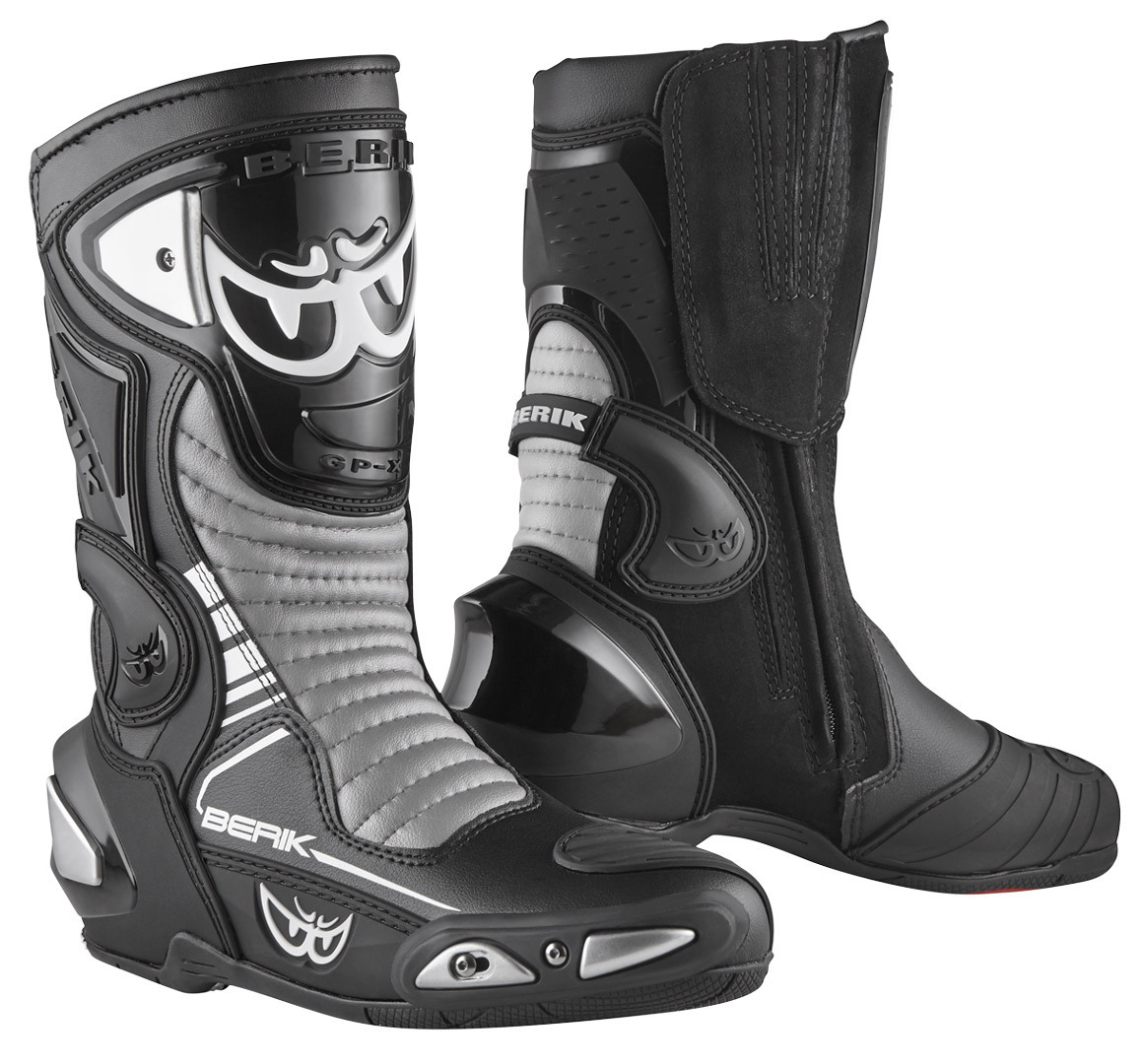 Berik Race-X EVO Motorcycle Boots black/white/grey 43 Figure 1