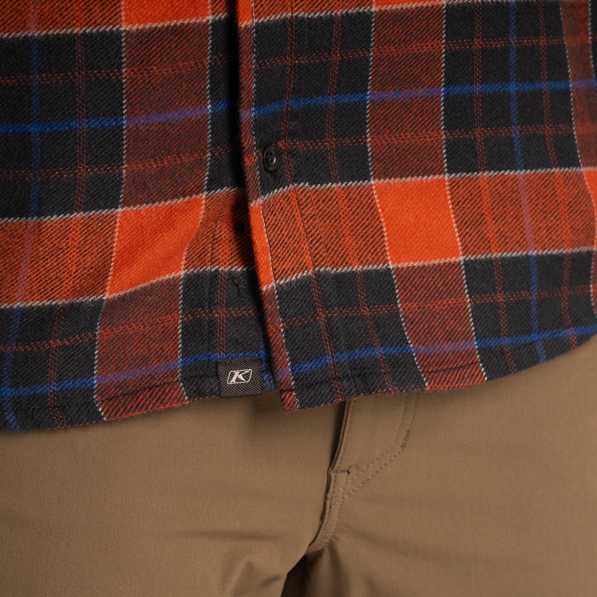 Klim Owen Flannel Shirt orange S Figure 6