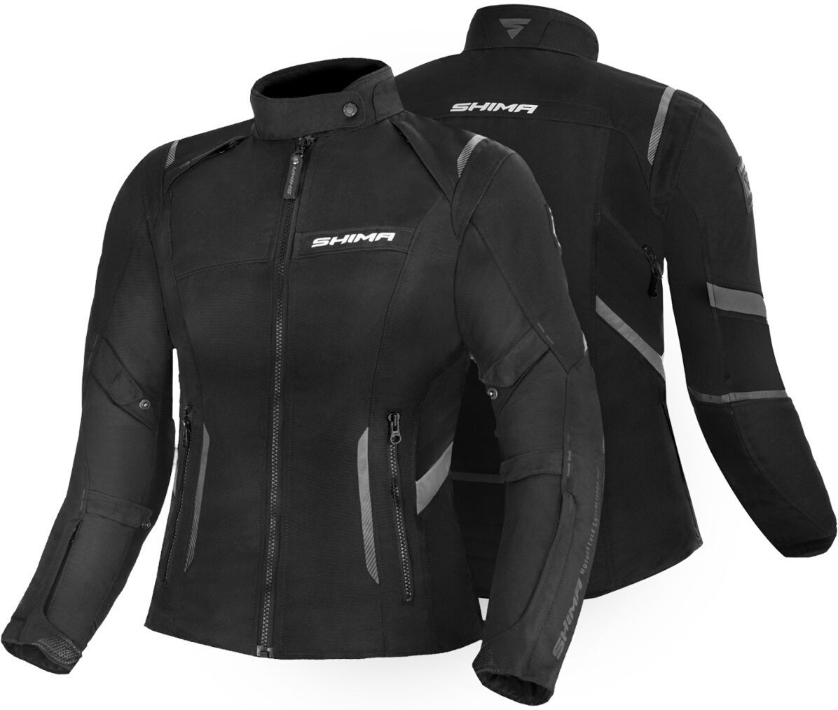 SHIMA Rush imperméable à l’eau dames moto textile veste noir S Figure 3