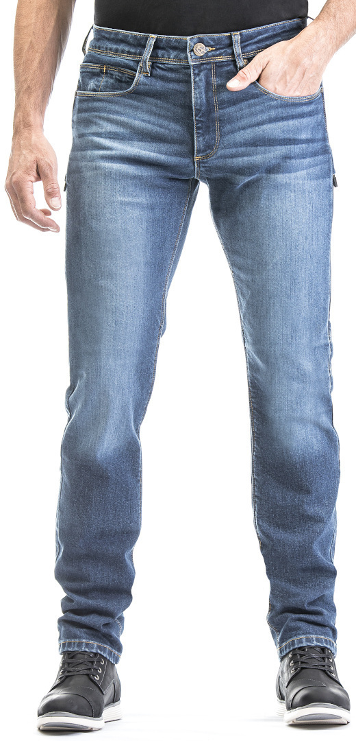 Ixon Wayne Motorradjeans light stone waschung L Abbildung 1