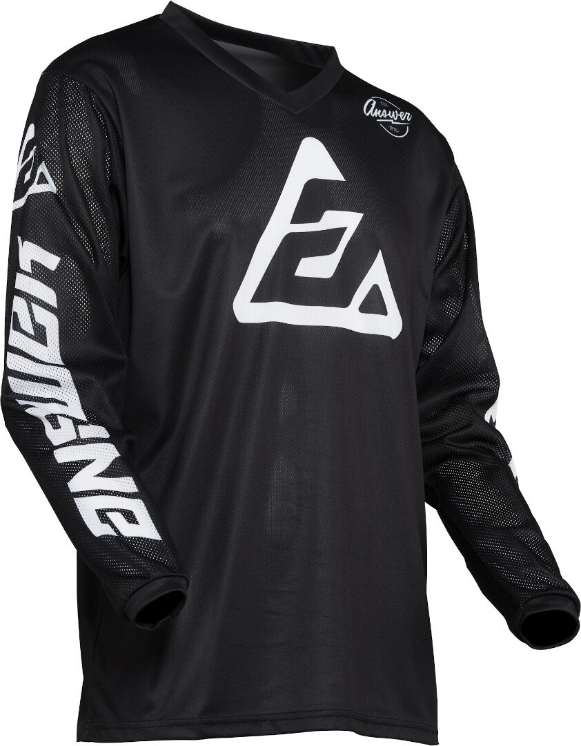 Answer Arkon Bold Motocross Jersey preto/branco L Figura 2