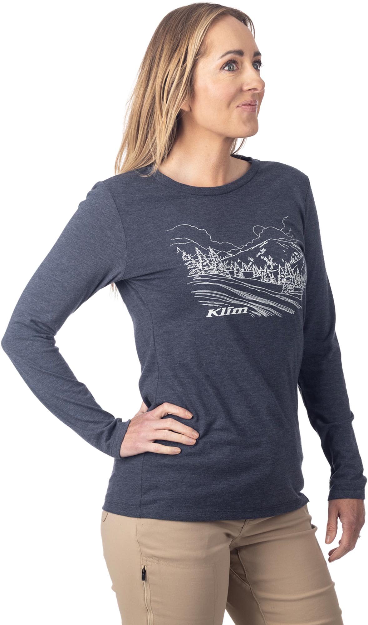 Klim Haven Tri-Blend Ladies Long Sleeve Shirt-image-1177657058
