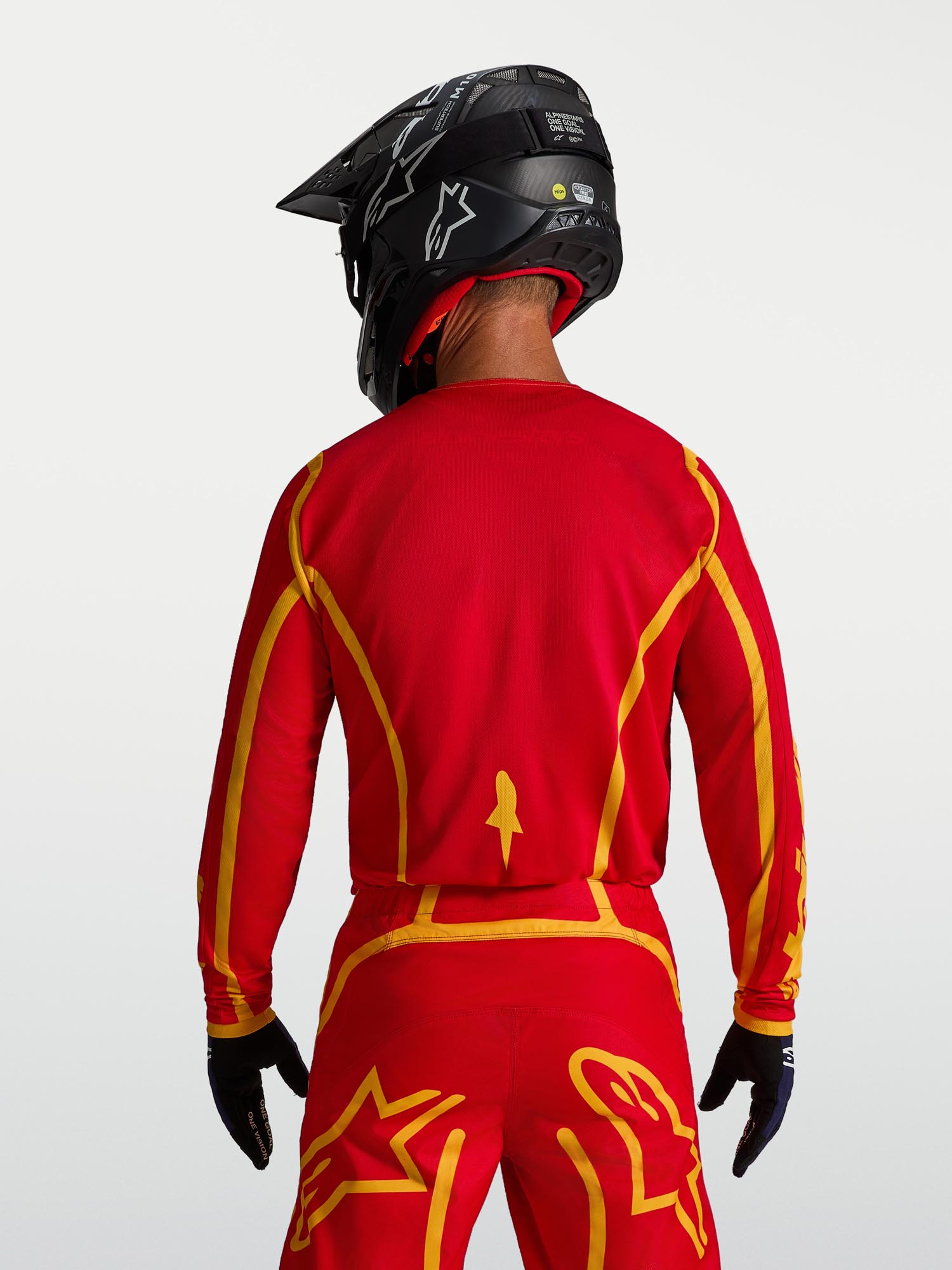 Alpinestars Fluid Apex V2 Motocross Jersey rot/gold M Abbildung 9