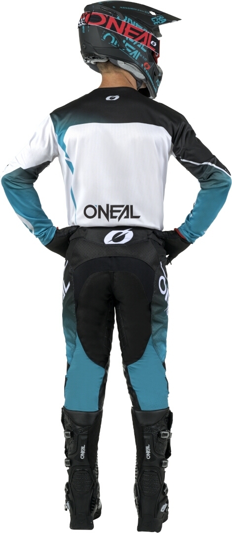 Oneal Hardwear Air Slam Tricou de motocross Alb/Negru/Turcoaz S Figura 4