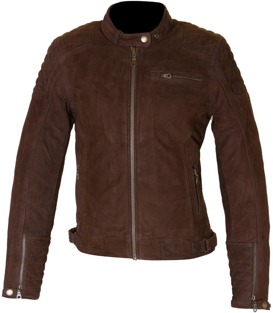 Merlin Isla TFL D3O Ladies Motorcycle Leather Jacket brown L Figure 1