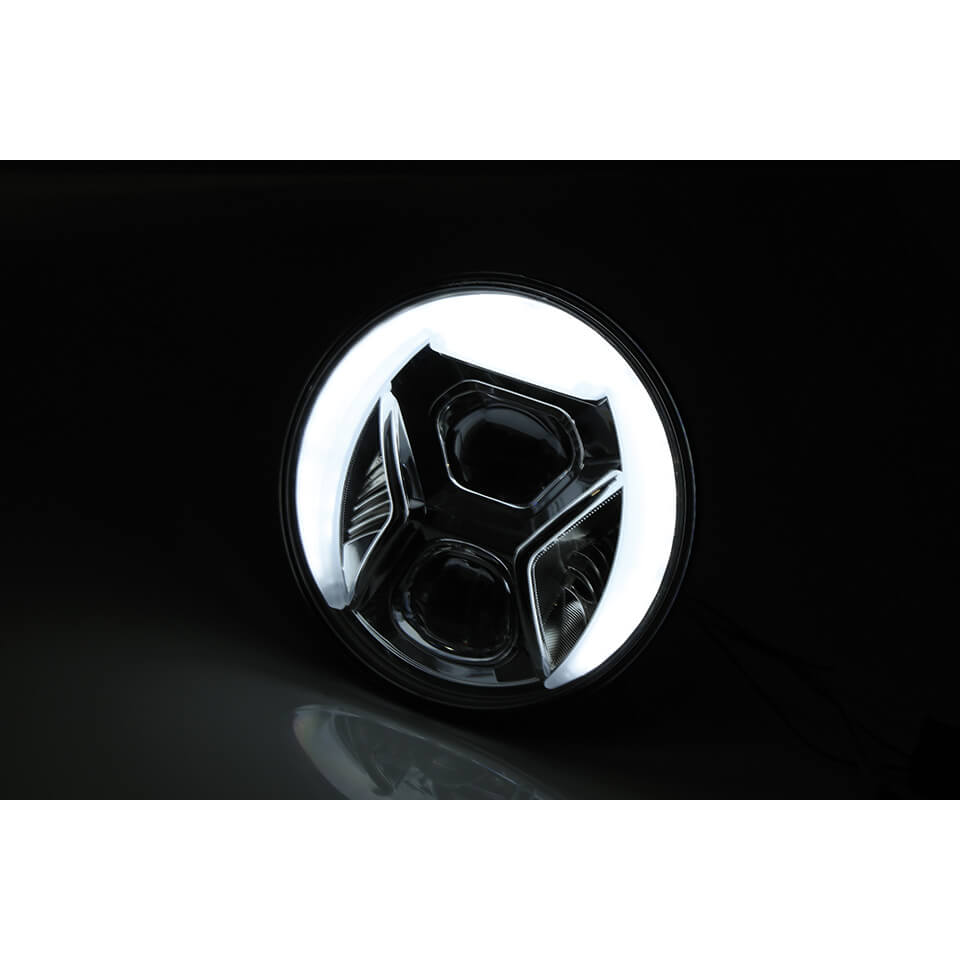 HIGHSIDER 7 Zoll LED Hauptscheinwerfereinsatz TYP 8 negru Figura 2