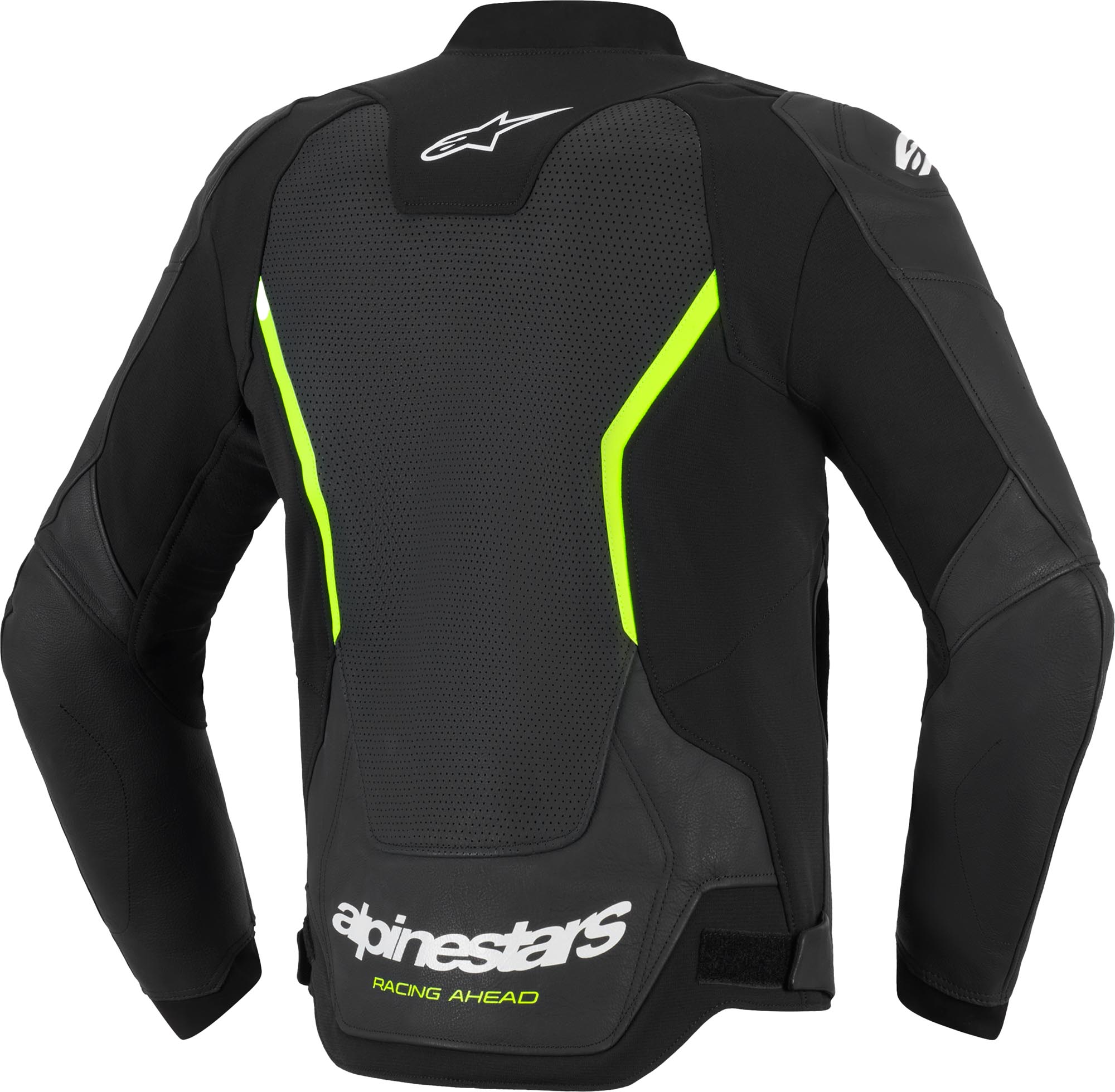 Alpinestars GP Force V2 Air Motorcycle Leather Jacket black/neon-yellow 56 Figure 2