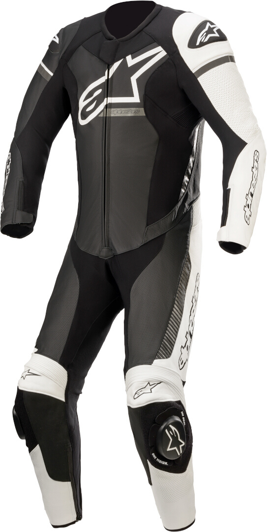 Alpinestars GP Force Phantom 1-Teiler Motorrad Lederkombi schwarz/weiß/grau 60 Abbildung 1