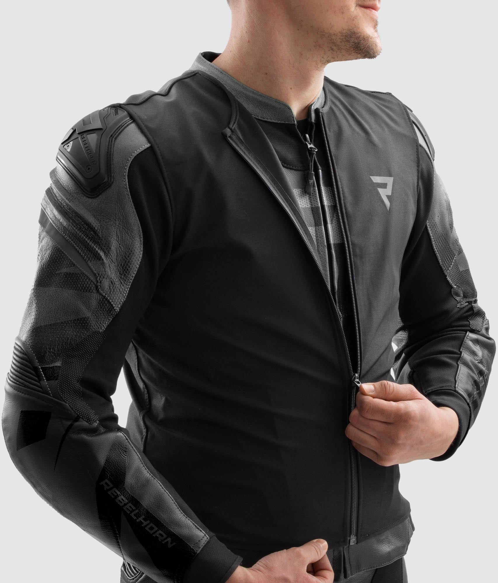 Rebelhorn Inferno Motorcycle Leather Jacket black 52 Figure 15